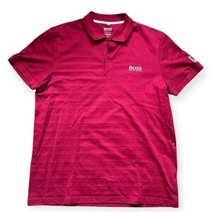 HUGO BOSS Red Polo Shirt Men’s size XXXL Royal County Down Golf Club